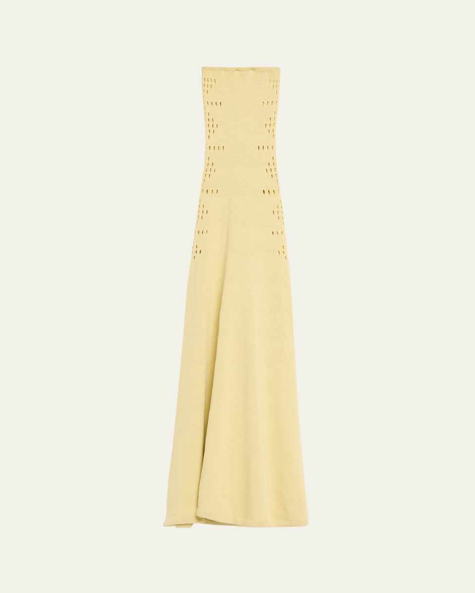Mavis Cutout Strapless Knit Maxi Dress